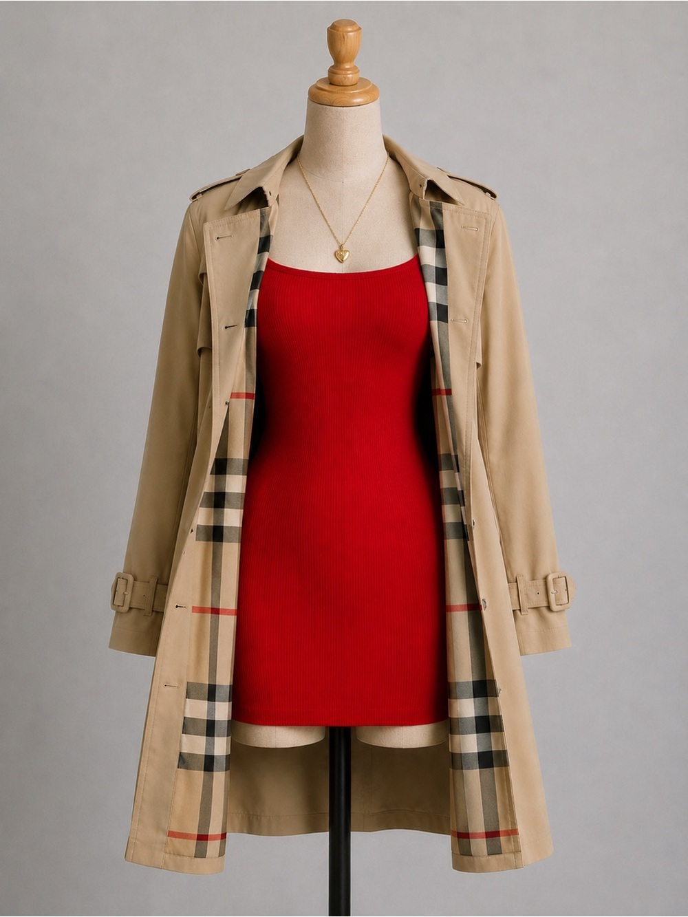 Aritzia Sunday Best Ribbed Square Neck Puff Sleeve Mini Dress Red - Size Small